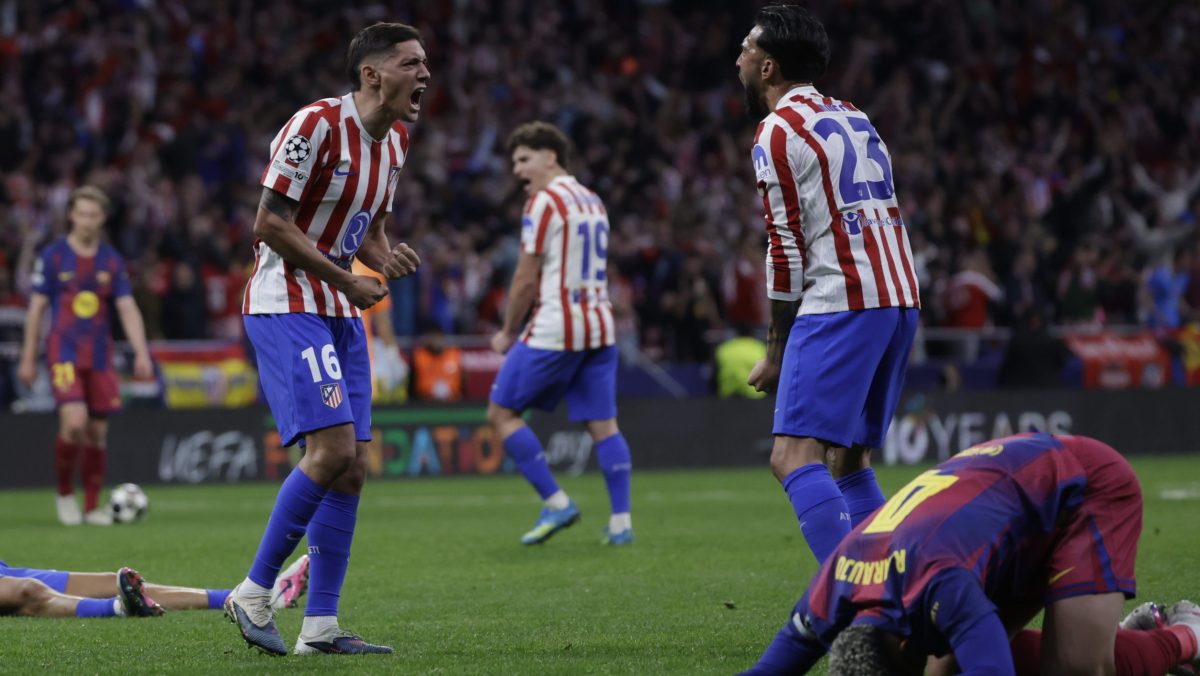 Atlético de Madrid aguanta y elimina al Barcelona de Champions League