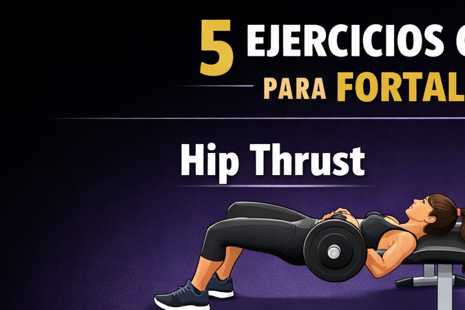 infografía 5 ejercicios para fortalecer los glúteos