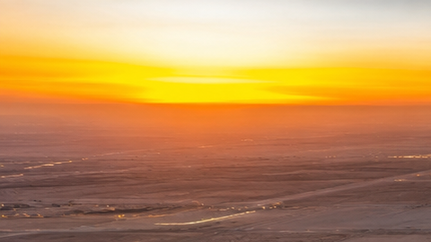 Imagen aérea de Aeropuerto Internacional Rey Fahd (King Fahd International Airport), en Dammam, Arabia Saudita