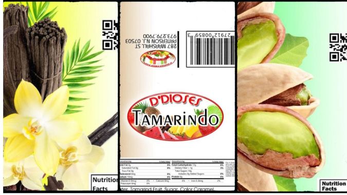 Etiquetas de los productos retirados.