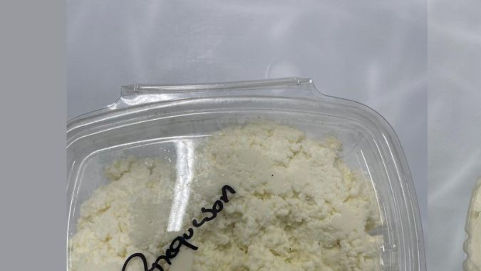 Muestra del producto retirado del mercado