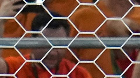 El marroquí Ismael Saibari (11) marca de penalti durante el partido de dieciseisavos de final de la Copa del Mundo entre los Países Bajos y Marruecos en Guadalupe, cerca de Monterrey, México, el lunes 29 de junio de 2026.