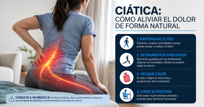Remedios naturales para el dolor de ciática Persona realizándose estiramientos para aliviar el dolor de ciática