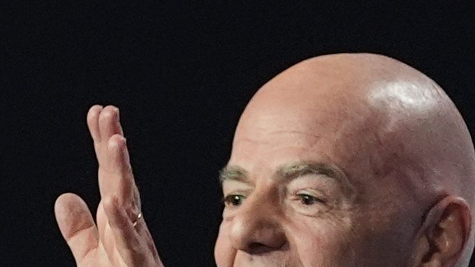 Trump y el presidente de la FIFA, Gianni Infantino.