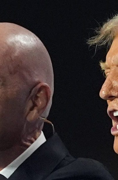 Trump y el presidente de la FIFA, Gianni Infantino.
