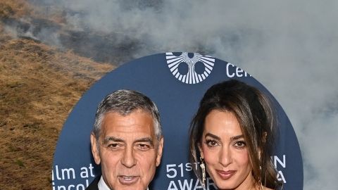 George y Amal Clooney han ofrecido su ayuda para reconstruir la zona cuando los incendios sean controlados.