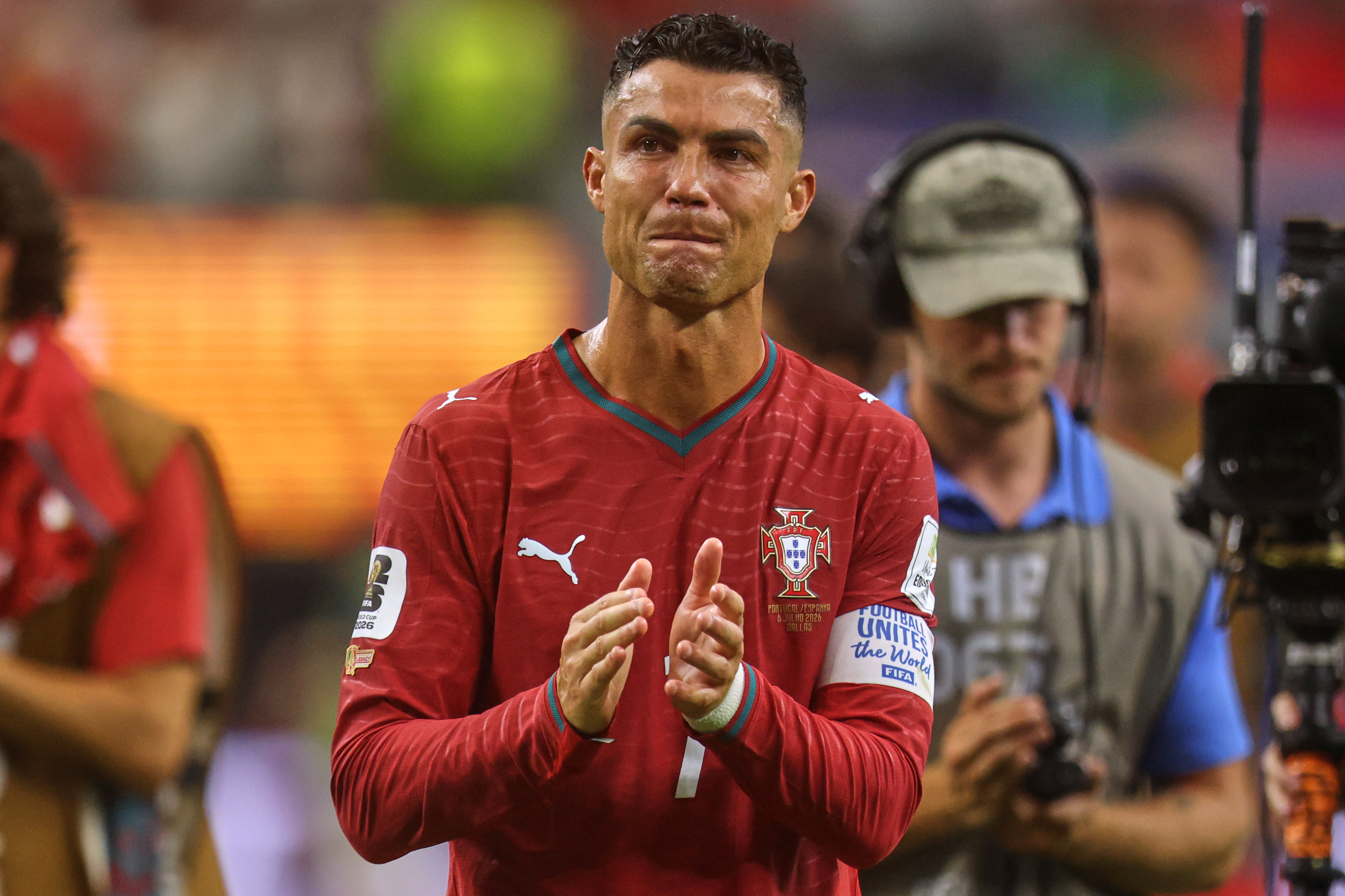 En cada eliminación de su selección, Cristiano Ronaldo nunca ocultó sus lágrimas.