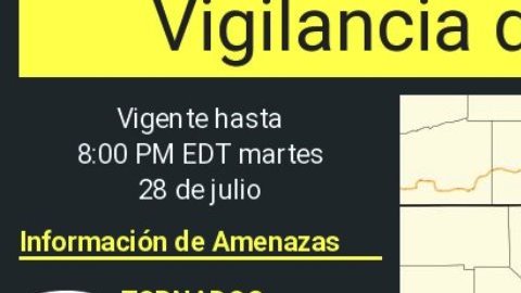 Alerta climática en Nueva York y estados vecinos el 28 de julio 2026.