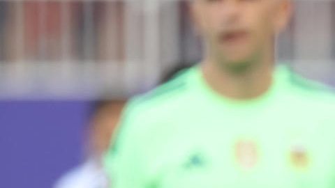 Lionel Messi de Argentina reacciona este sábado, en un partido de cuartos de final del Mundial de la FIFA 2026 entre Argentina y Suiza.