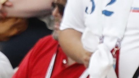 Hinchas de Perú durante el Mundial de Rusia 2018.
