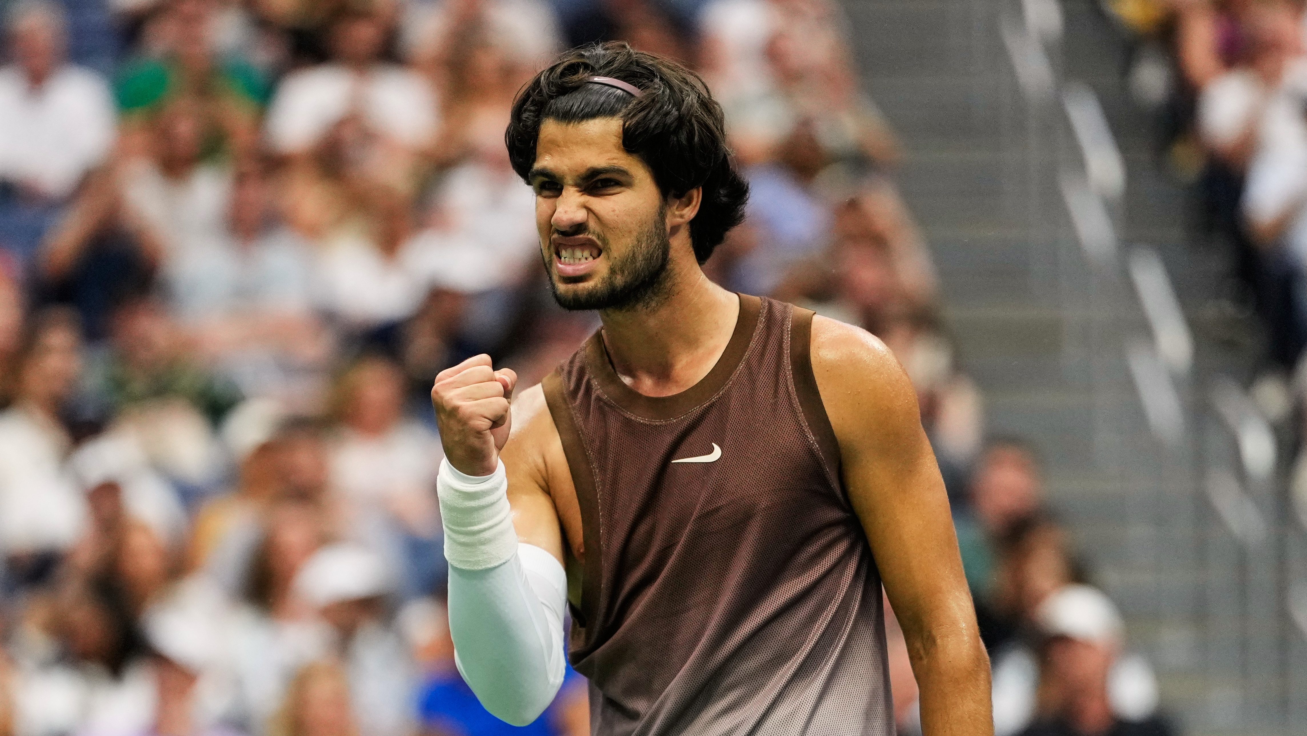 Carlos Alcaraz regresó con un cómodo triunfo a la acción en el US Open