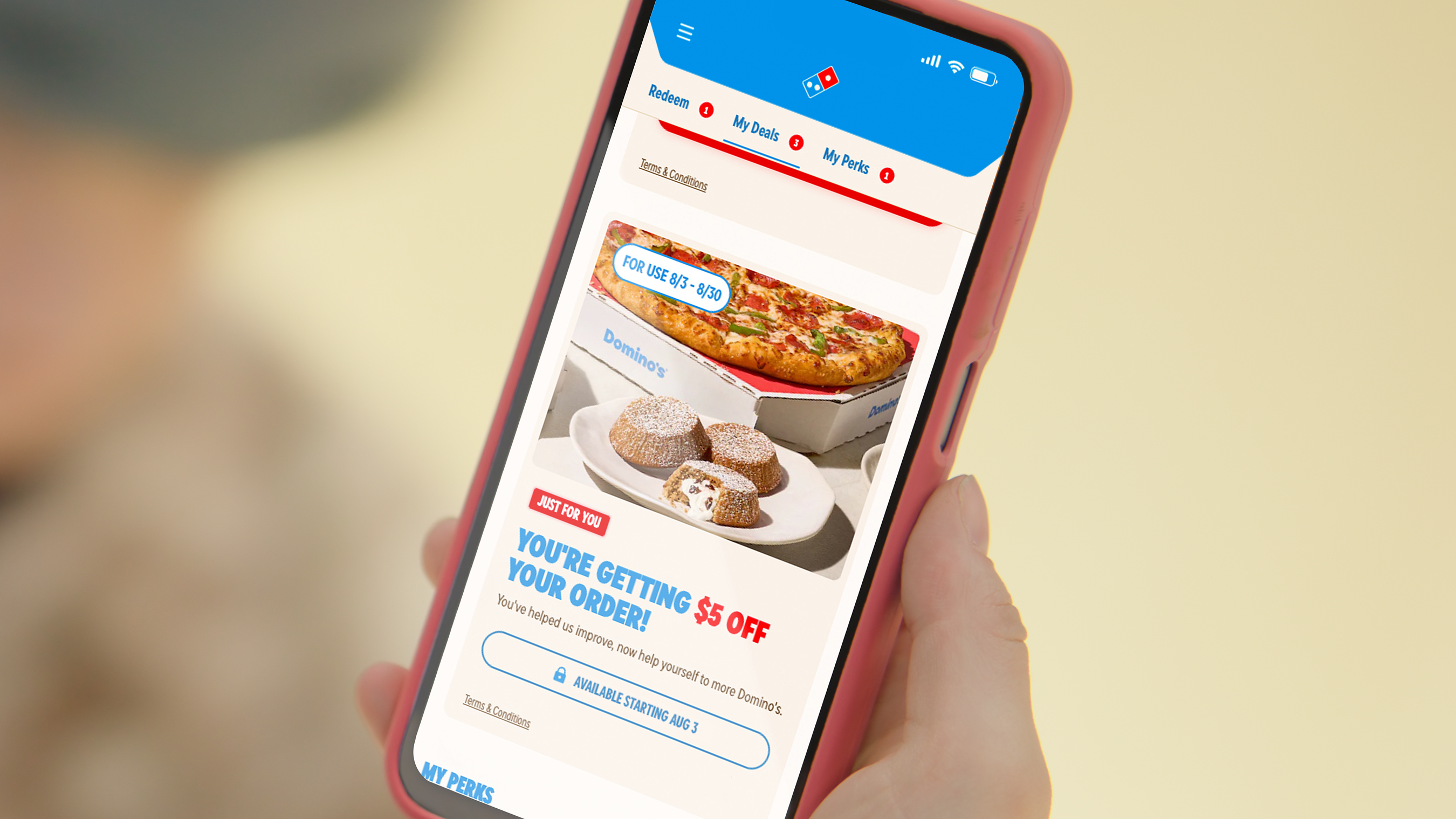 Domino’s Pizza te dará $5 por probar su nueva página web y aplicación