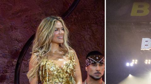 La intérprete de "Provenza" posó junto a Howie Dorough después del espectáculo en Nevada
