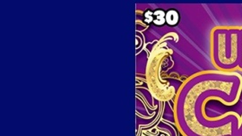 Juego de raspadito "Ultimate Cash" de la Lotería de Nueva York.