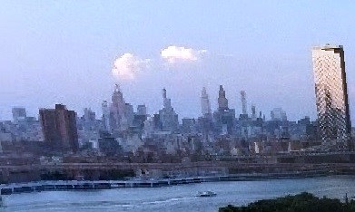 "BQE Central", tramo de autopista propiedad de la alcaldía de NYC en Brooklyn Heights Promenade.