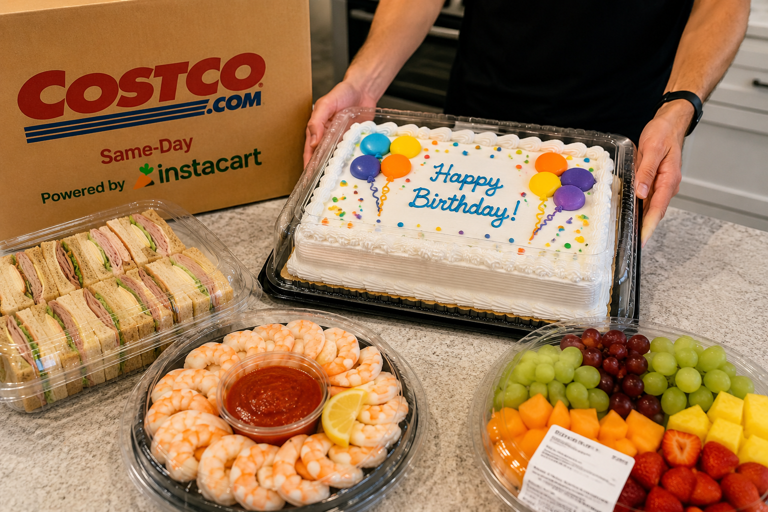 Costco ahora entrega pasteles personalizados y bandejas para fiestas a domicilio