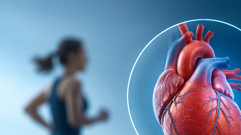 Ilustración médica del síndrome CKM que muestra la relación entre el corazón, los riñones y el metabolismo