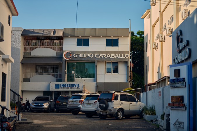 La oficina de Caraballo en Santo Domingo.