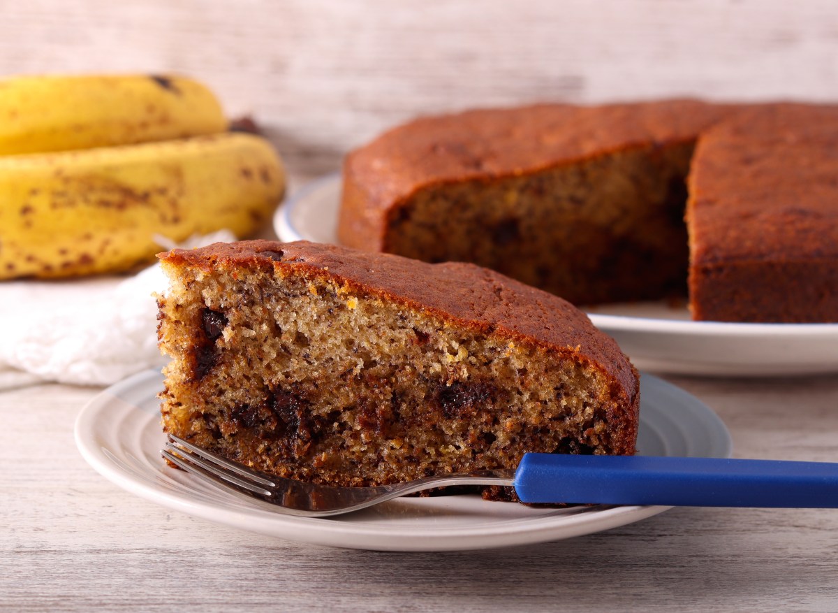 Pastel de plátano y chocolate en olla: sin horno y sin harina