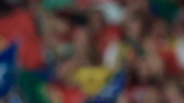 El portugués Goncalo Ramos celebra con sus compañeros tras marcar un gol durante el partido de fútbol de la Liga de Naciones de la UEFA entre Portugal y Noruega en Oporto, Portugal, el 4 de octubre de 2026.